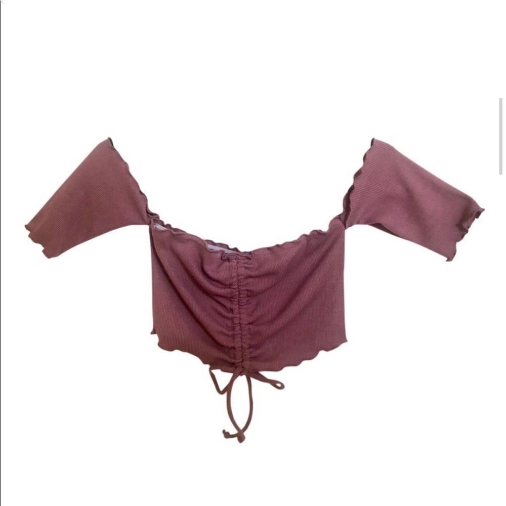 Active USA maroon crop top S